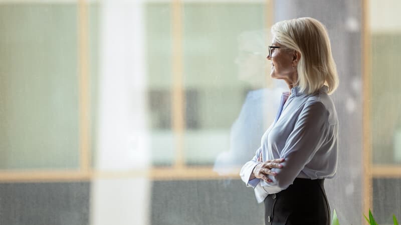  businesswoman in an office