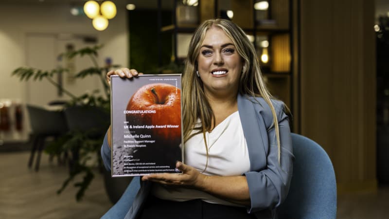 Michelle Quinn ISS Apple Award winner