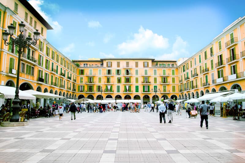 Majorca Plaza Mayor in Palma de Mallorca